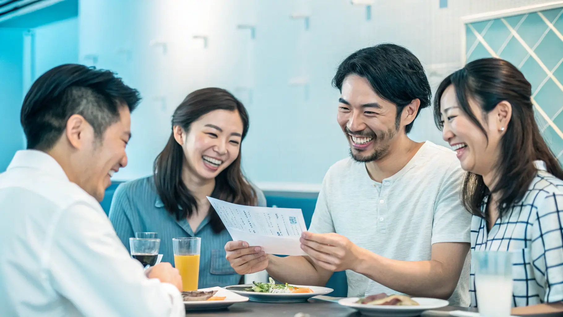 비용을 나눠서 각자 계산할 때 - 割り勘でお願いします