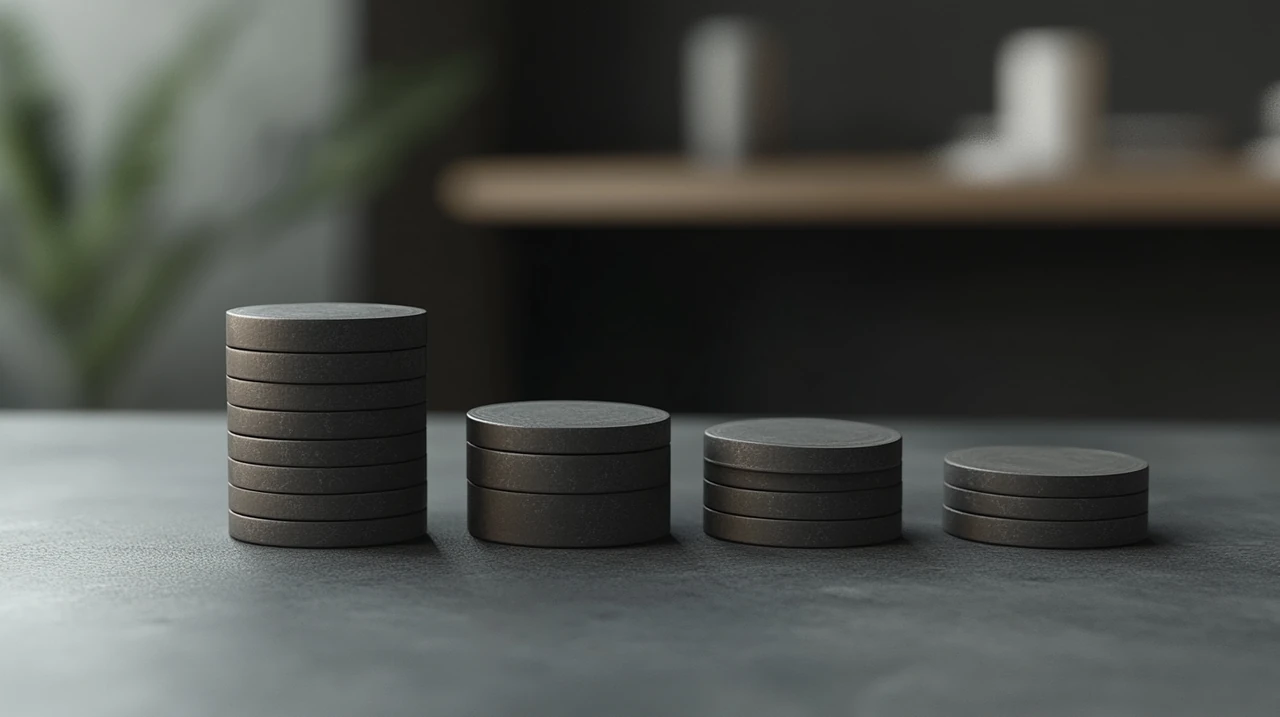 위험 회피 투자자를 위한 균형 잡힌 투자 포트폴리오 시각화, 차분하고 체계적인 금융 계획 환경, 부드러운 조명