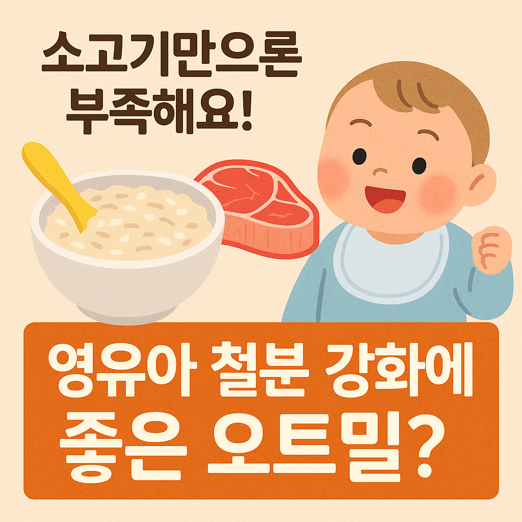 소고기만으론 부족해요! 영유아 철분 강화에 좋은 오트밀 이유식|흡수율 높이는 비법까지 총정리