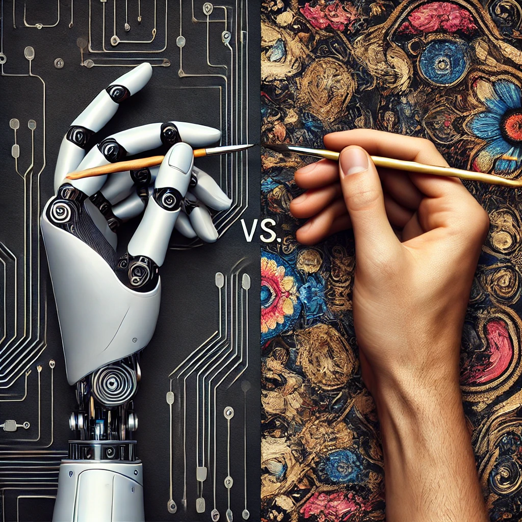 AI가 그린 그림과 사람이 그린 그림