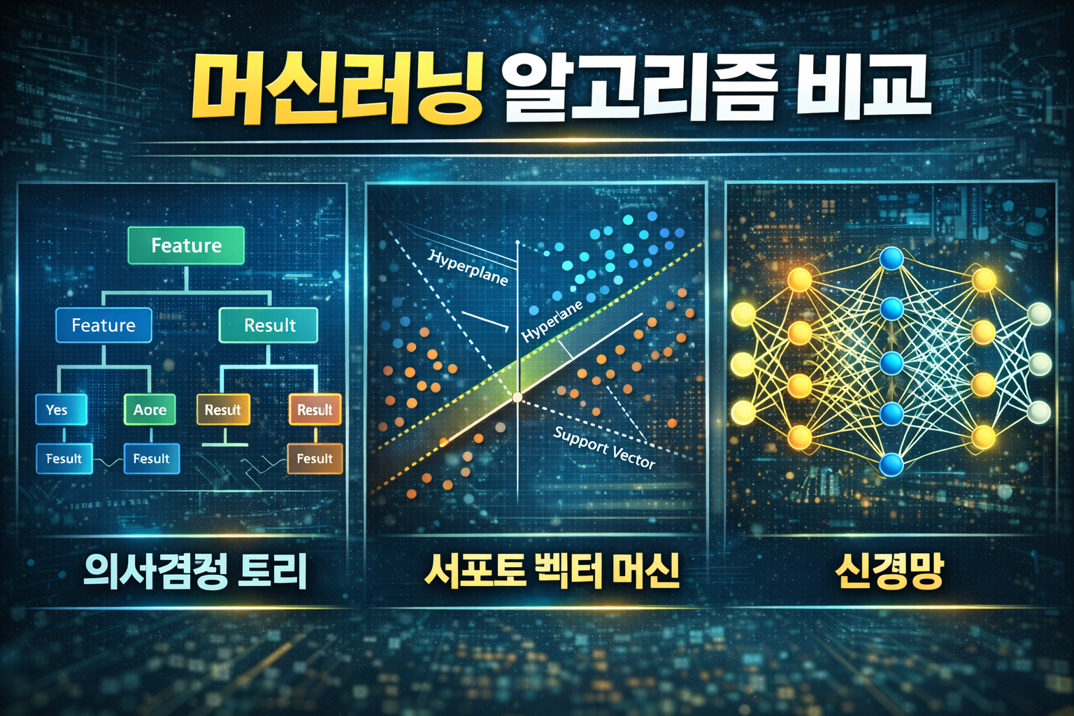 머신러닝 알고리즘 비교