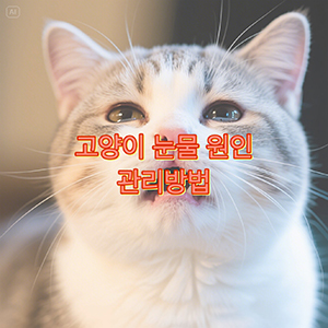 고양이 눈물의 원인과 관리 방법