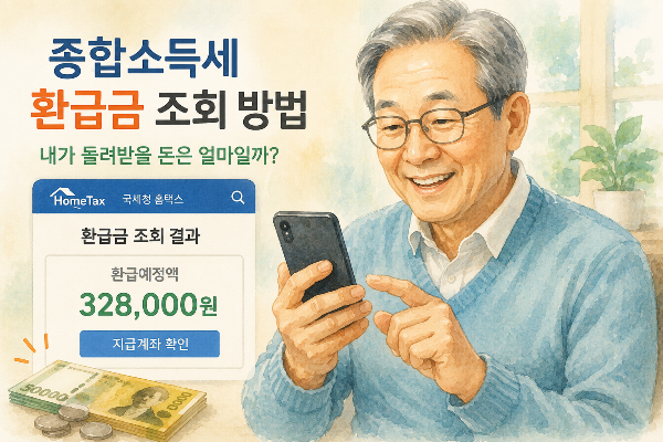 종합소득세 환급금 조회 방법