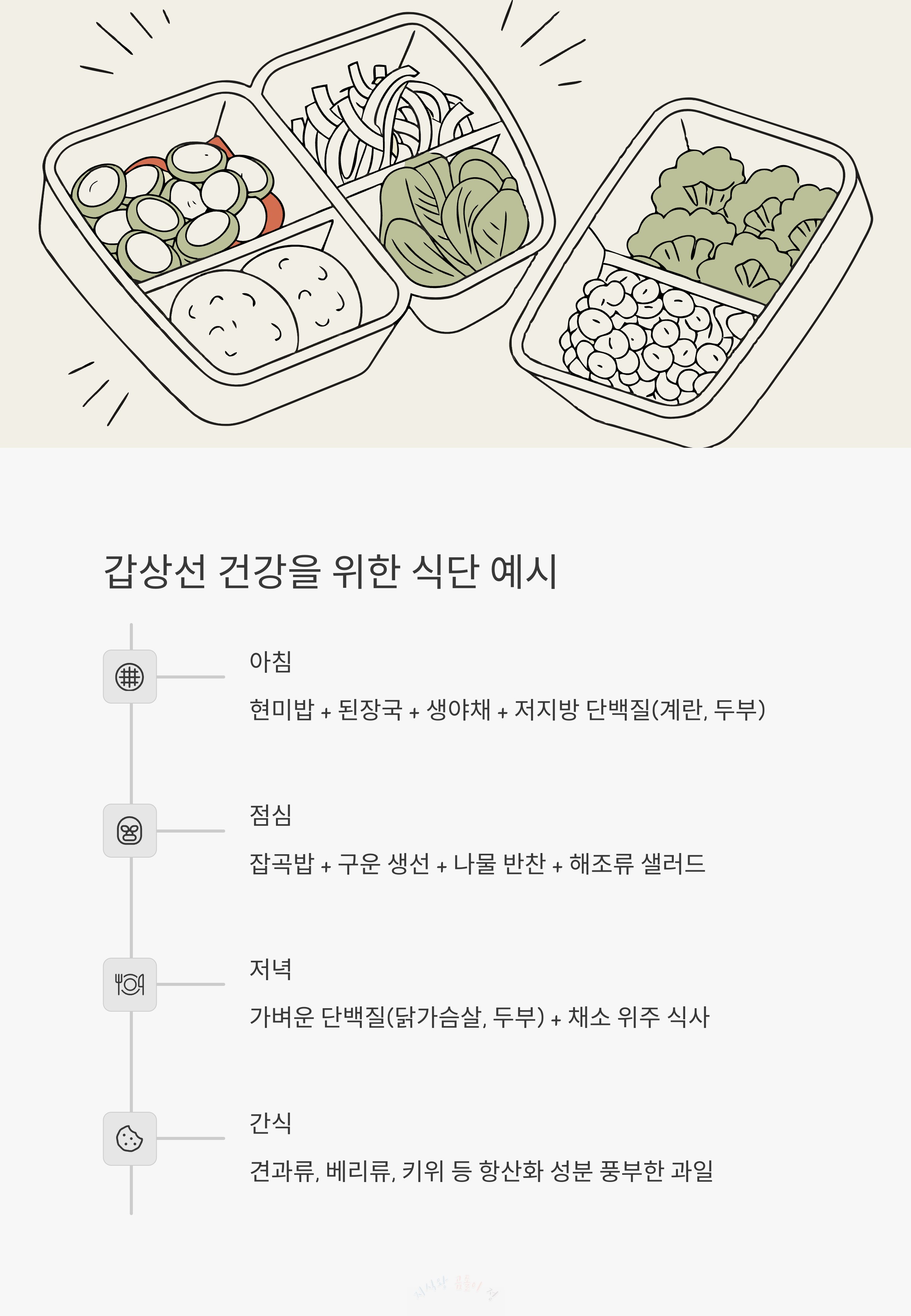갑상선 건강을 위한 식단