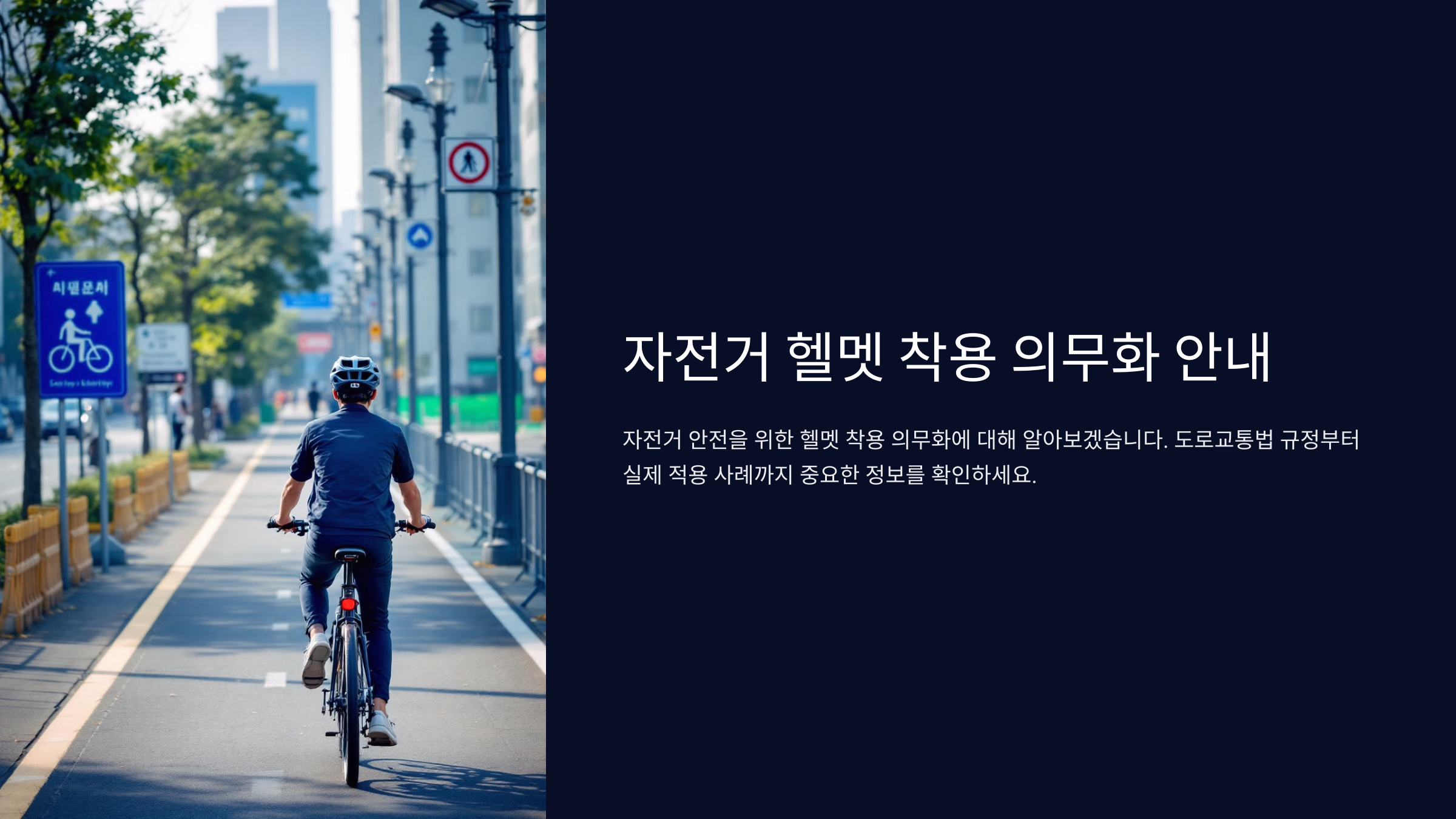 헬멧 착용 의무화의 배경