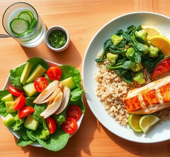 단순 저탄수 식단과 고단백 웰빙 식단