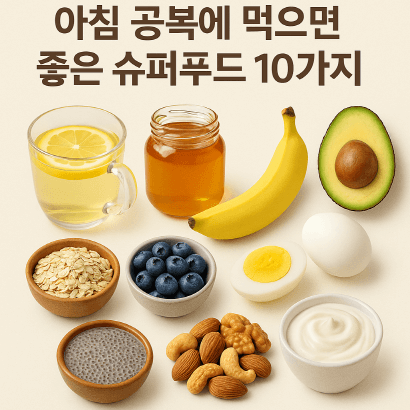 아침 공복에 먹기 좋은 최고의 슈퍼푸드 10가지