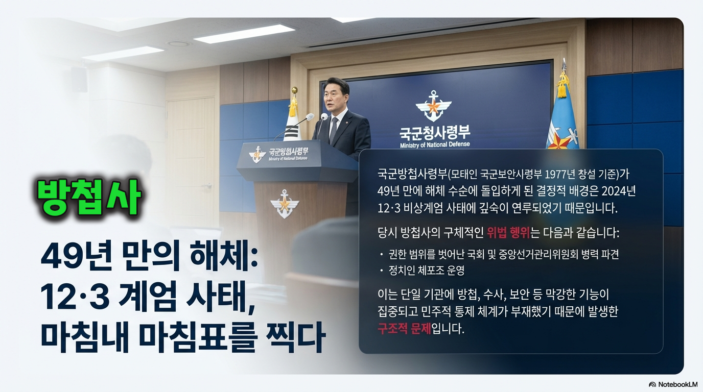 방첩사, 49년만의 해체