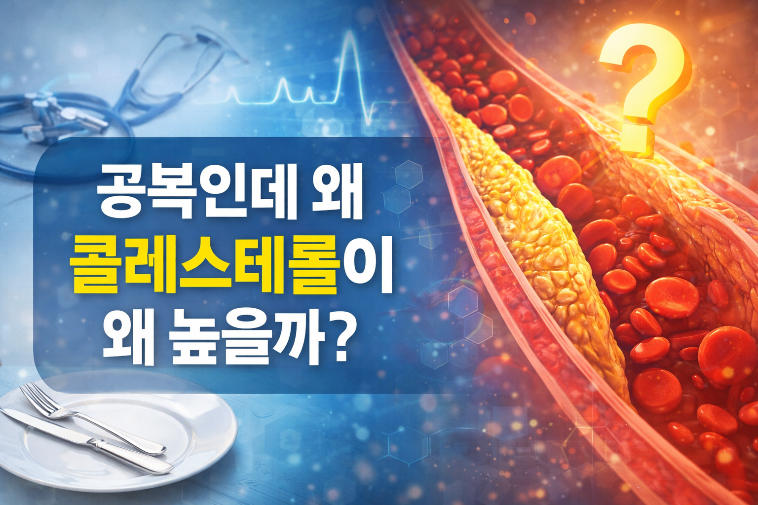 공복인데 왜 콜레스테롤이 높을까?