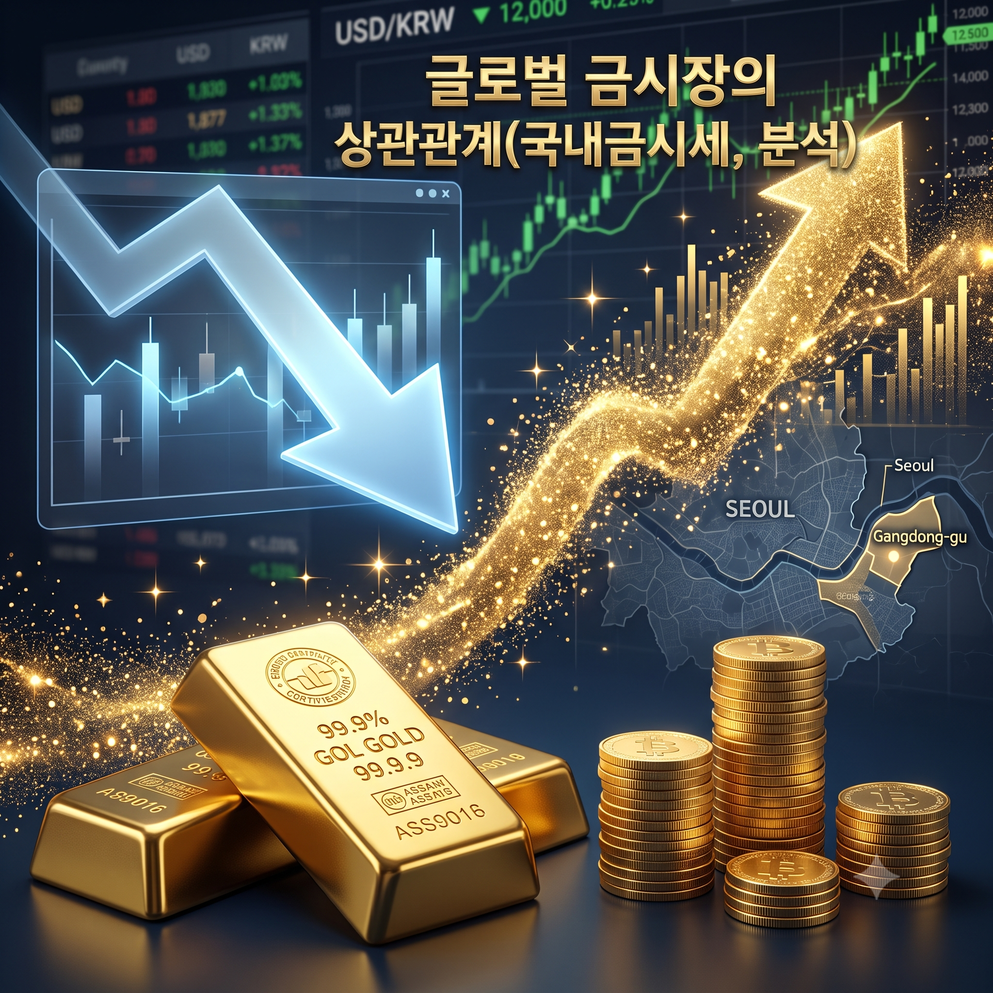 글로벌 금시장의 상관관계(국내금시세, 분석, 시장분석 및 결론)