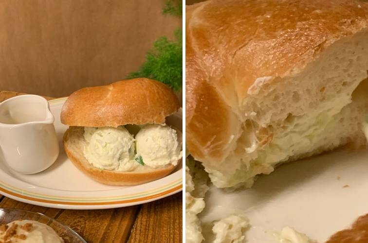 스위트 어니어너 크림치즈 의 단면 모습