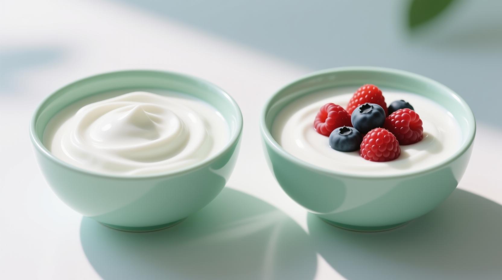 무가당 그릭요거트와 일반 요거트 비교, 혈당 스파이크 없는 아침 식단
