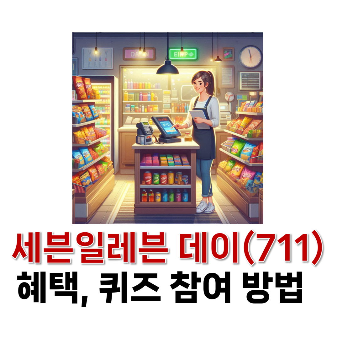 세븐일레븐 데이 혜택, 퀴즈 참여 방법