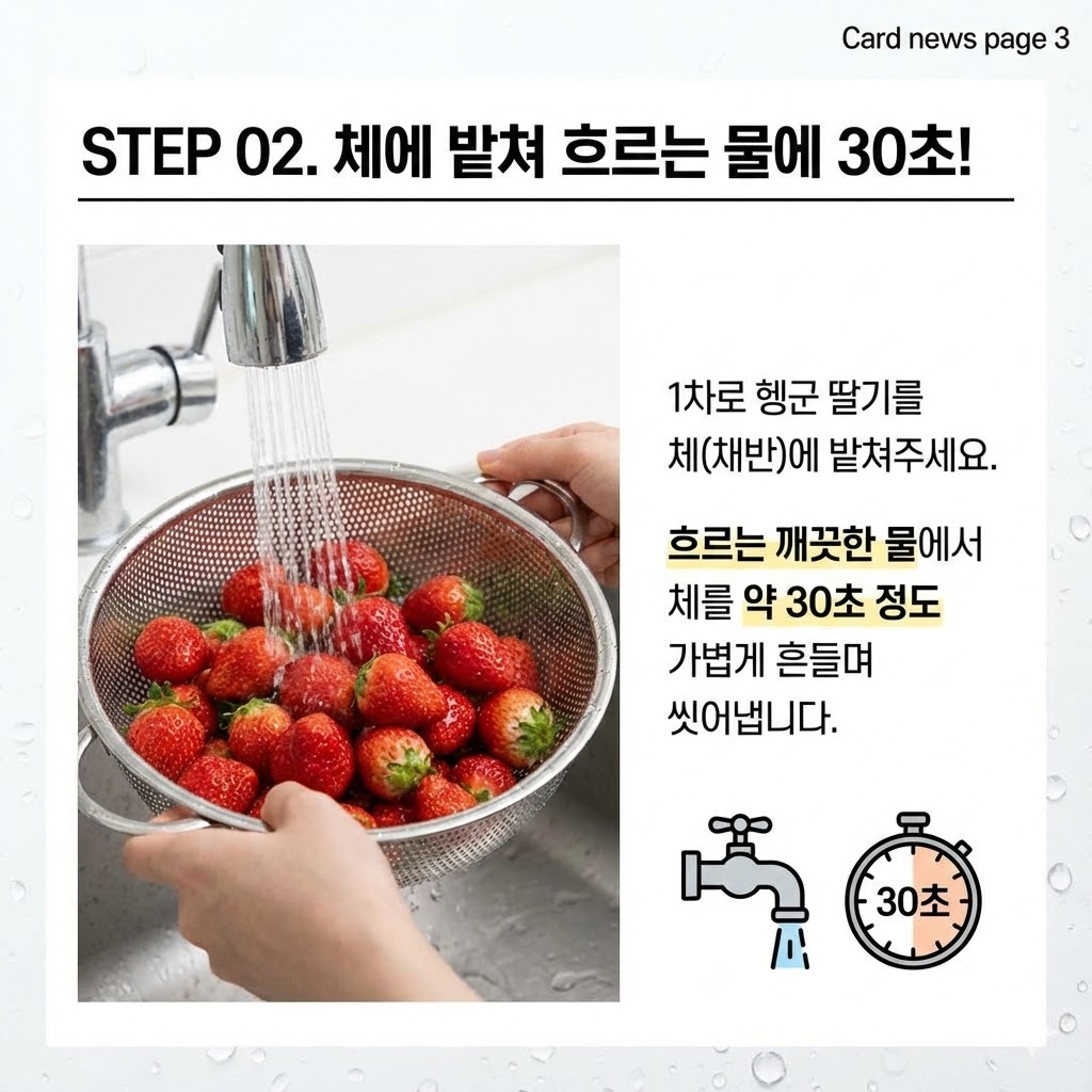 딸기세척법