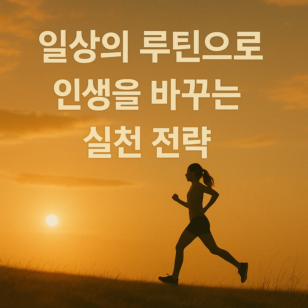 일상의 루틴으로 인생을 바꾸는 실천 전략