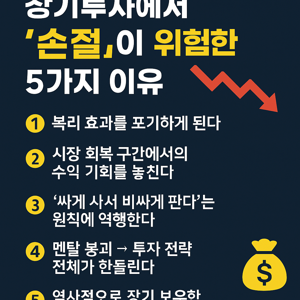 장기투자에서 손절이 위험한 5가지 이유(하락장 대응 전략 총정리)