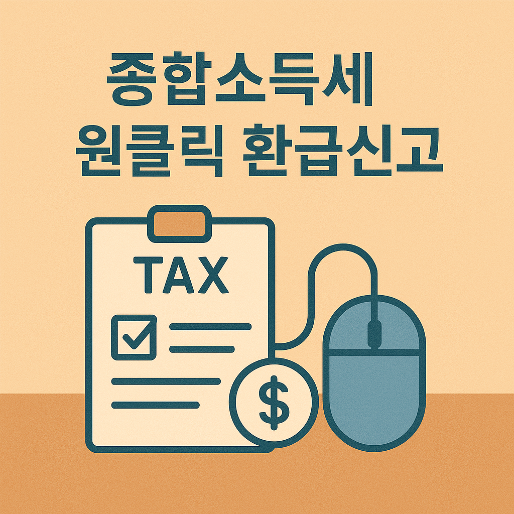 종합소득세 원클릭 환급신고 방법