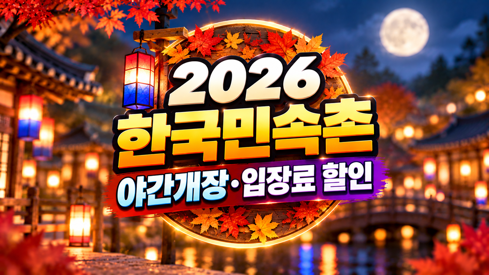 2026 한국민속촌 야간개장