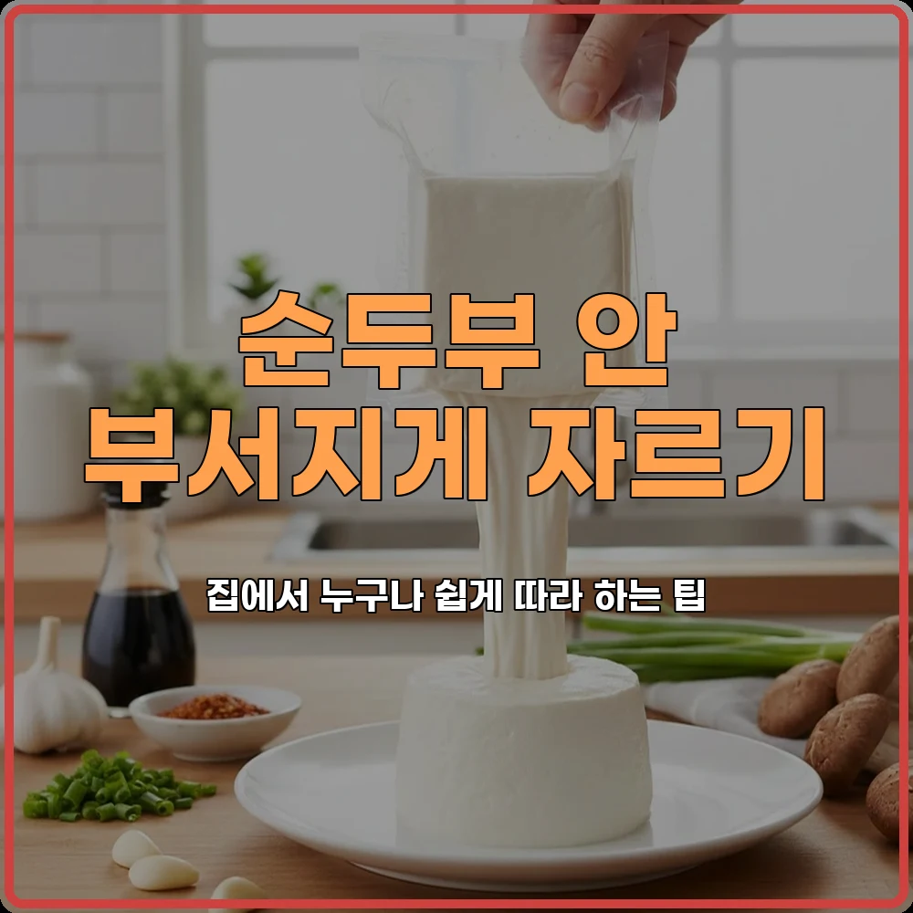 순두부자르기