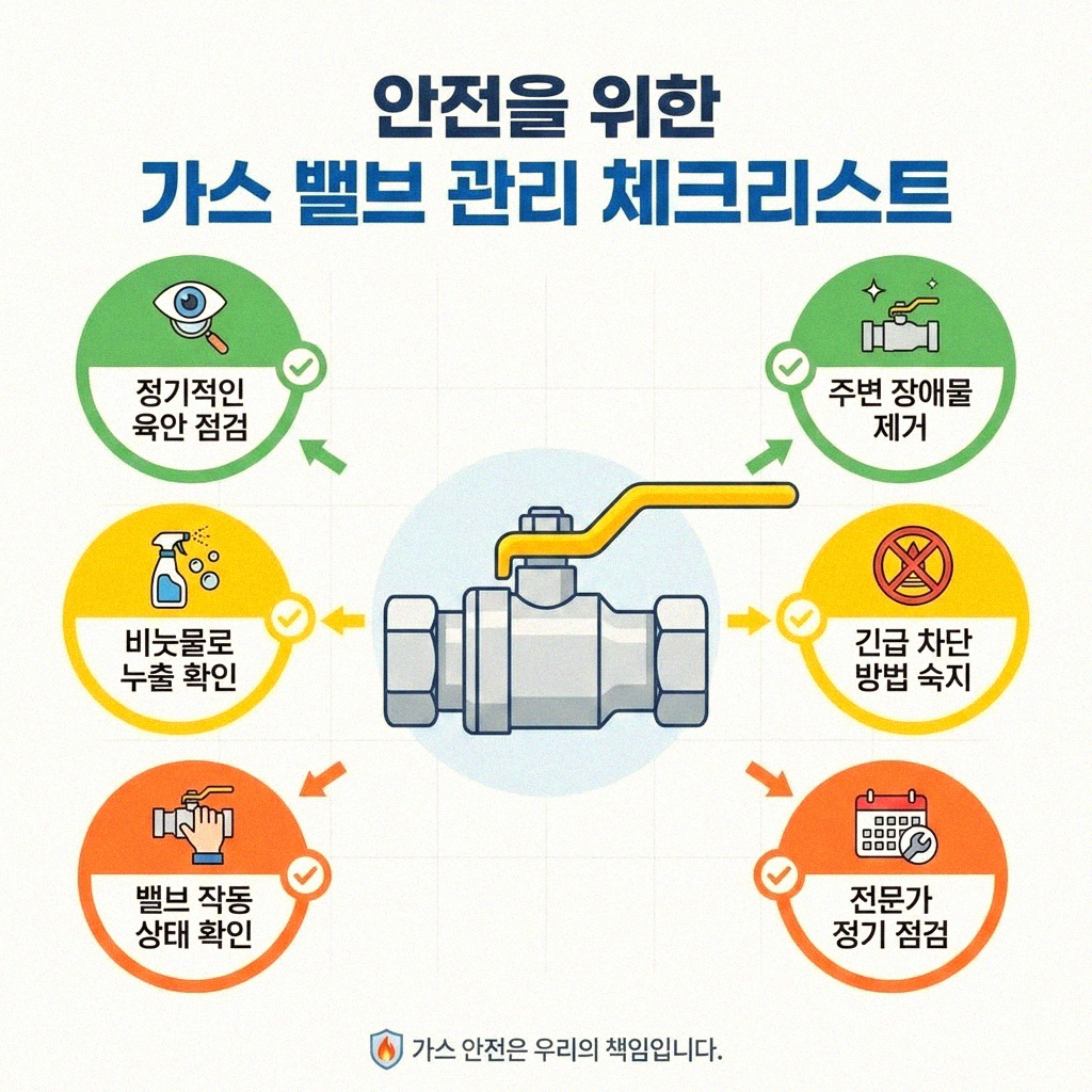우리 집 안전 지킴이 가스점검 밸브 똑똑하게 관리하는 법