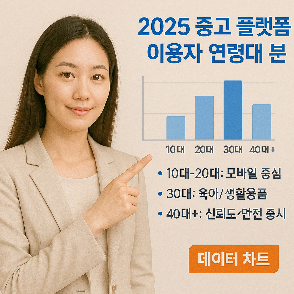 2025 중고 플랫폼 이용자 연령대 분석 ｜ 그래프 기반 세대별 이용 패턴 정리