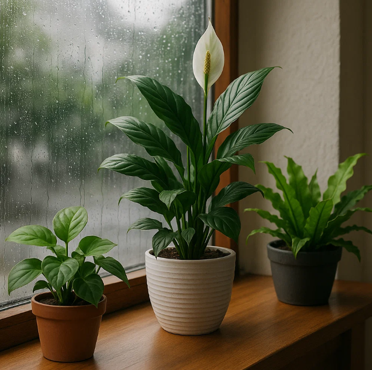 장마철-실내-공기-정화-식물-사진