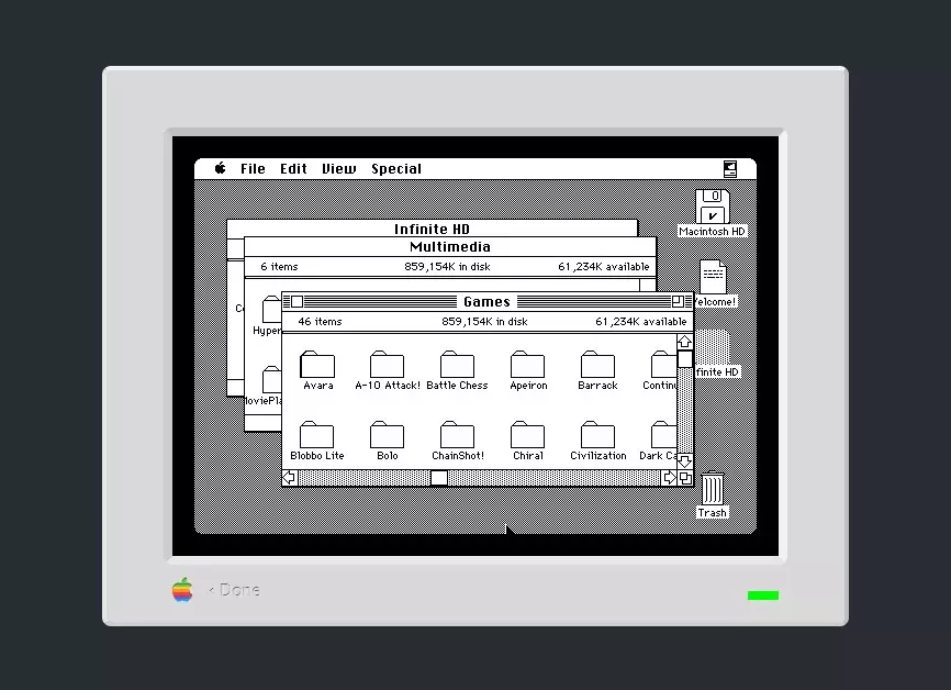 웹브라우저에서 클래식 MacOS 를 사용 하기 사진 4