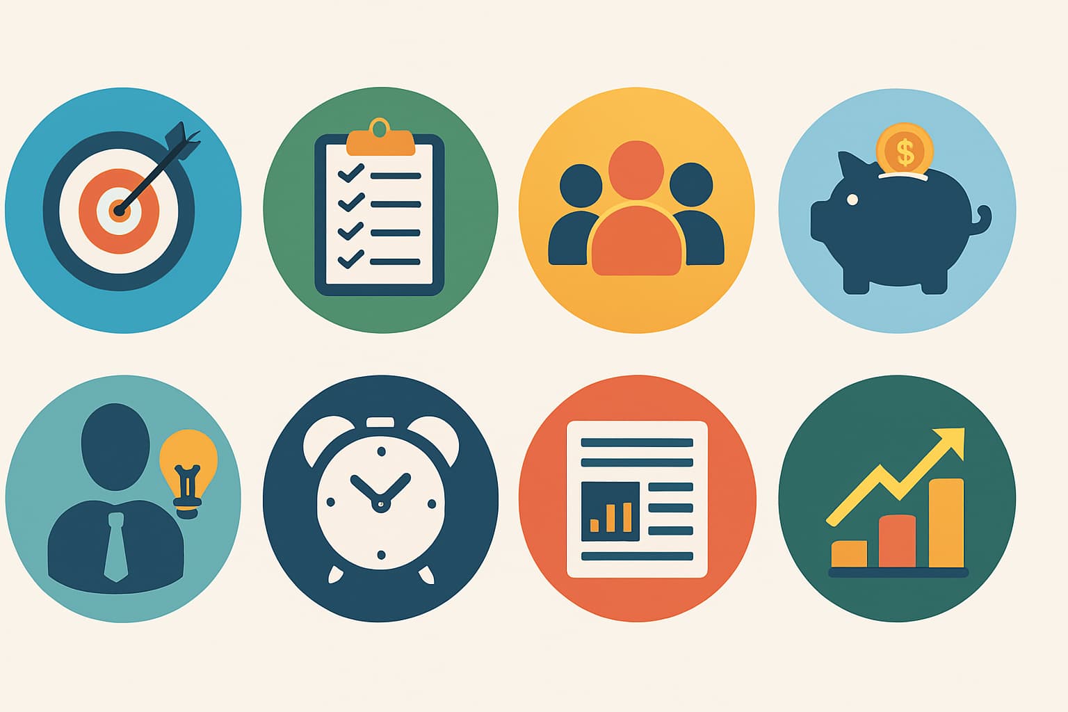 성공을 위한 10가지 실천 계획 인포그래픽