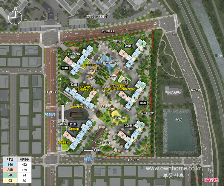 더샵 신문 그리니티 2차 배치도