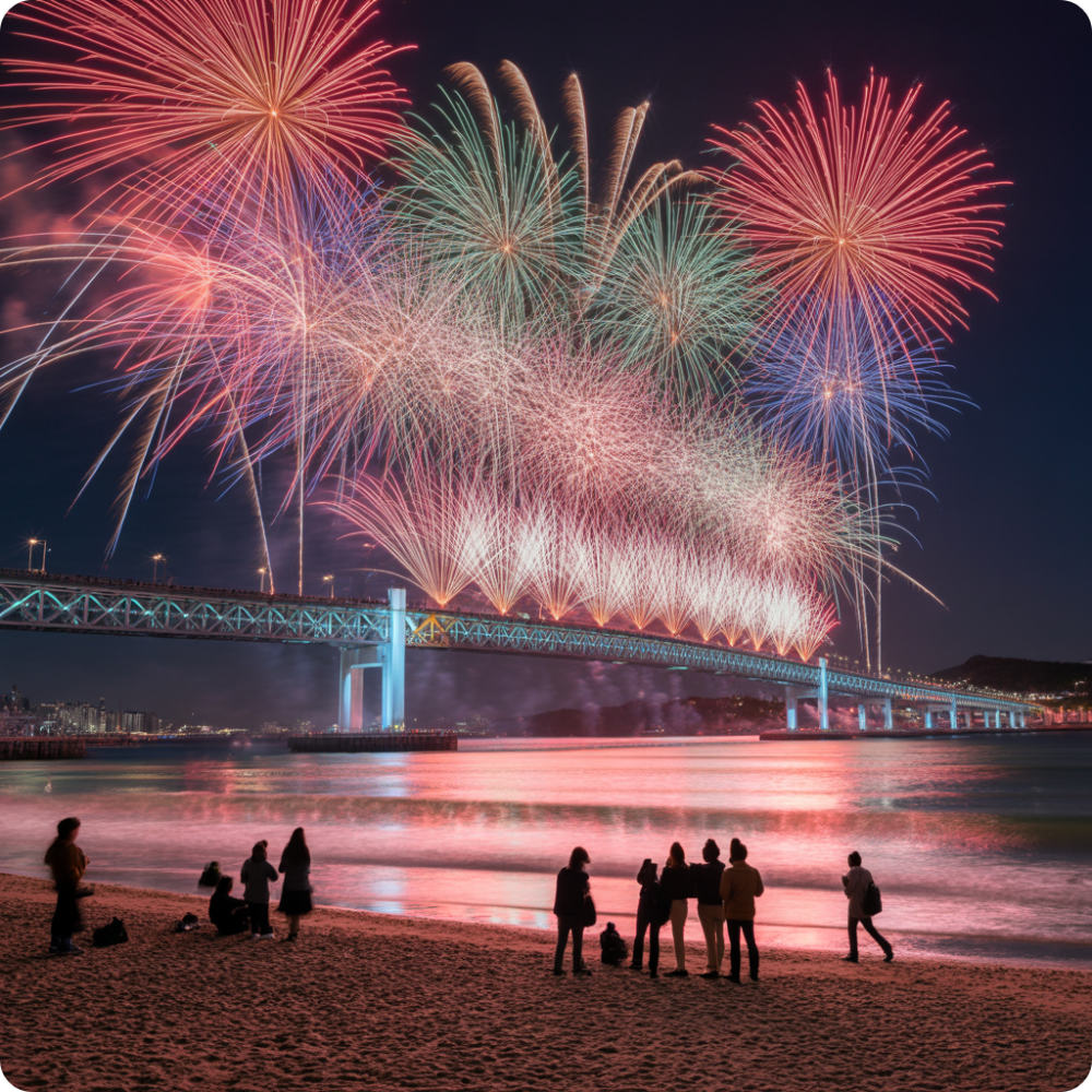 부산불꽃축제 ai이미지
