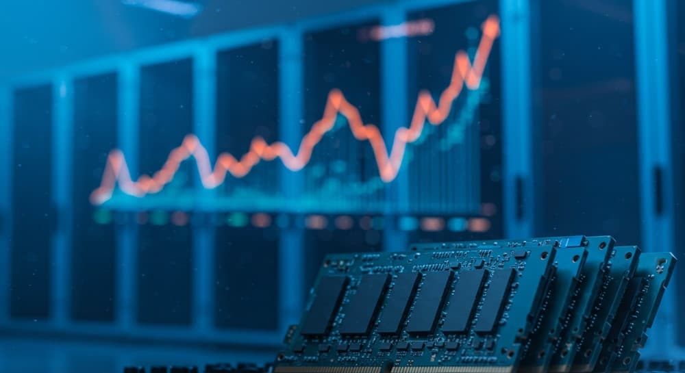 AI 메모리 슈퍼사이클과 한국 증시 상승을 상징하는 이미지