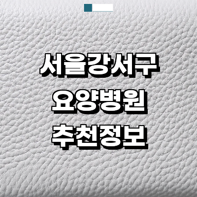 서울 강서구 요양병원