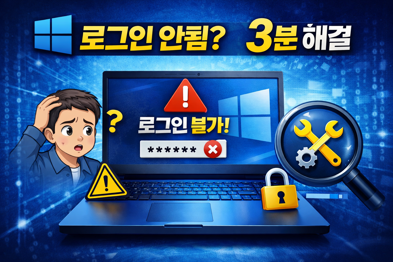 윈도우 로그인 오류 직접 겪고 확인한 과정