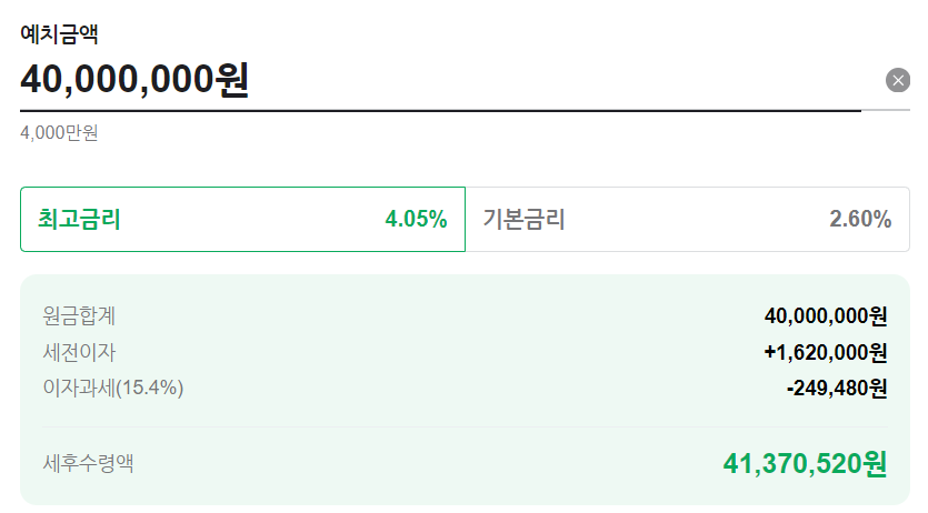 고금리 예금 추천