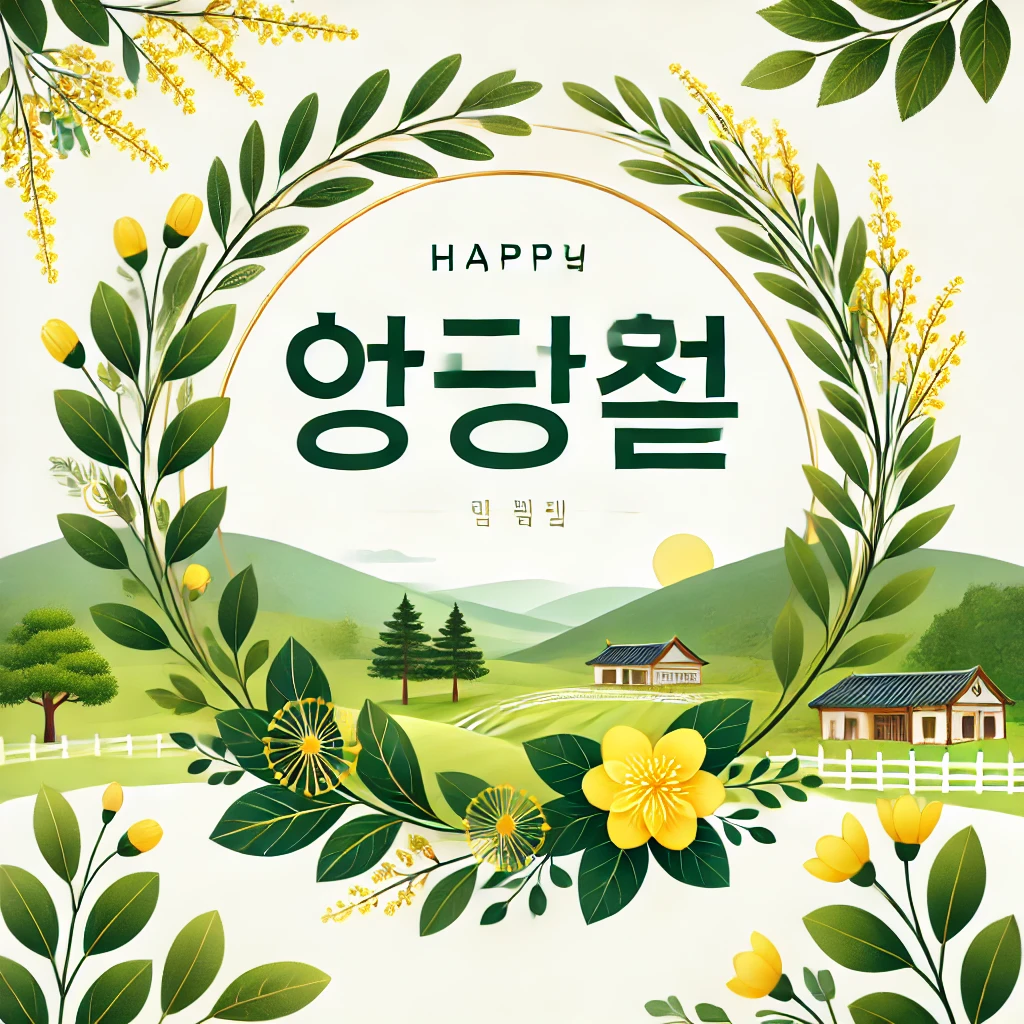 봄의 시작 춘분 인사말 카드 무료 다운로드