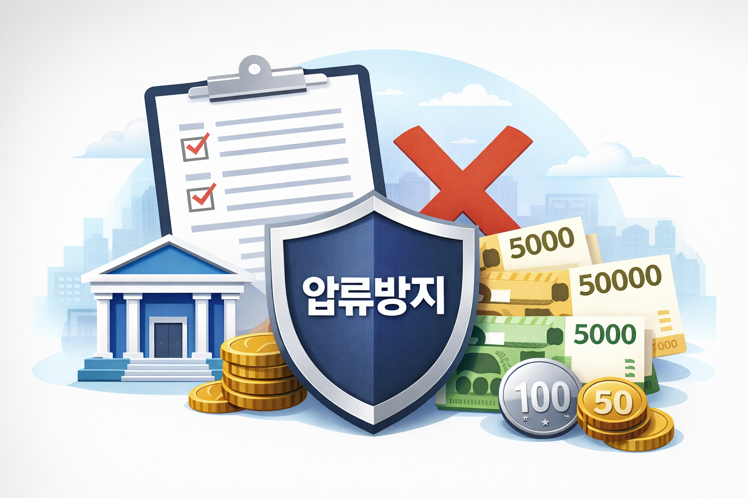 생계비통장(압류방지통장) 개설 조건