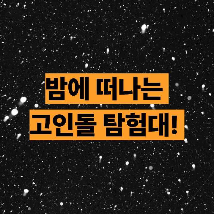 밤에 떠나는 고인돌 탐험대! 화순 고인돌 유적에서 특별한 밤여행🌙