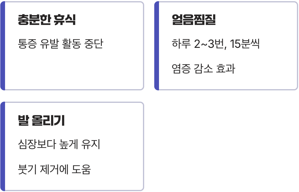 욱신거리는 발을 위한 첫 번째 응급처치