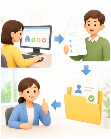 4대보험 가입자명부 확인 절차 안내13