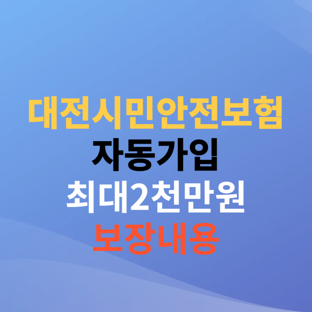 대전시민안전보험