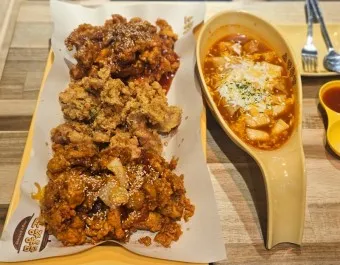 노랑통닭 메뉴 추천 갈릭인더딥 순살3종 엄청큰 후라이드 가격_23