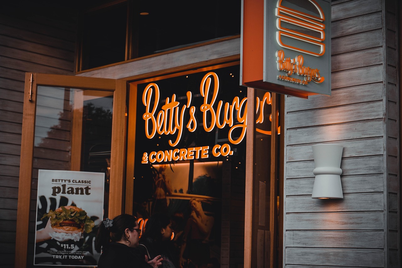 외국 식당가 사진입니다.