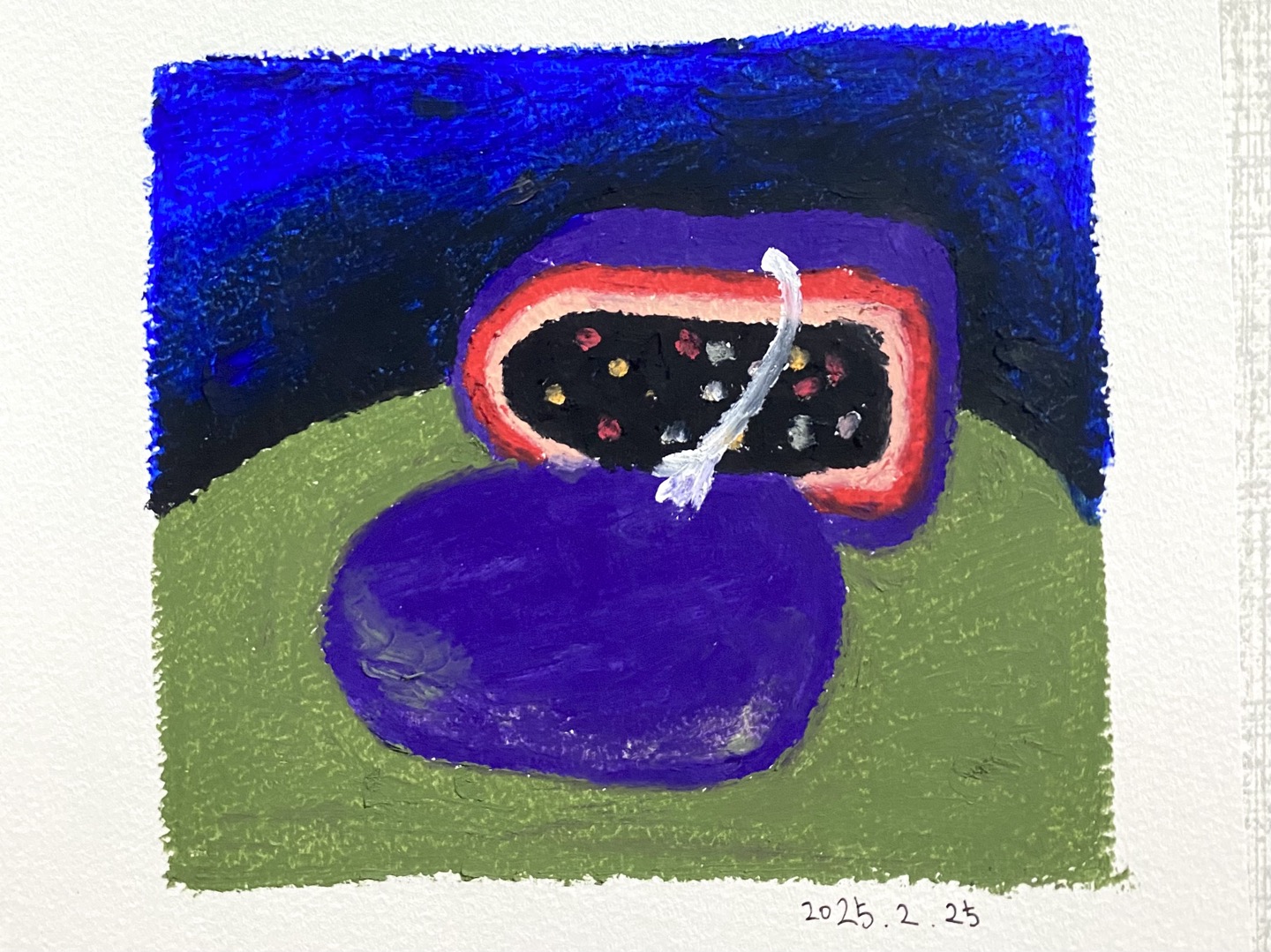 오일파스텔로 그린 그림