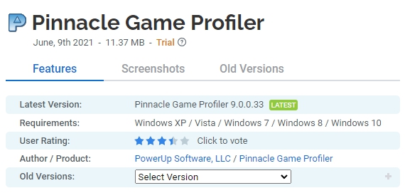 Pinnacle-Game-Profiler