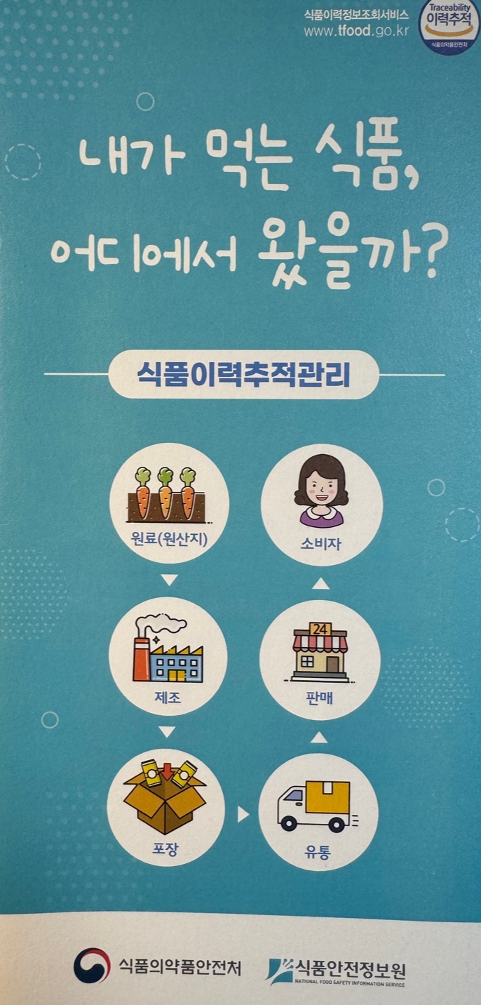 식품이력추적관리 안내