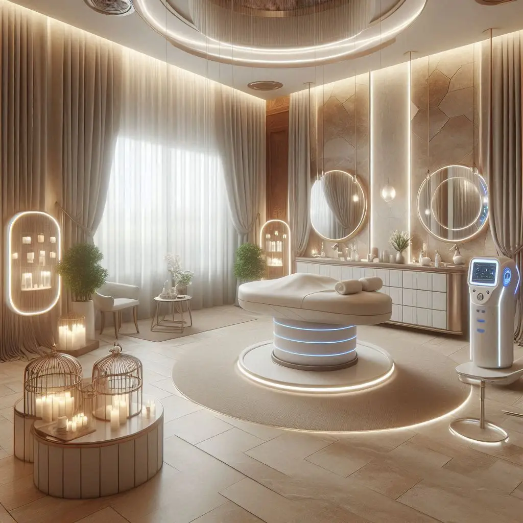 피부,체형관리 샵 배경