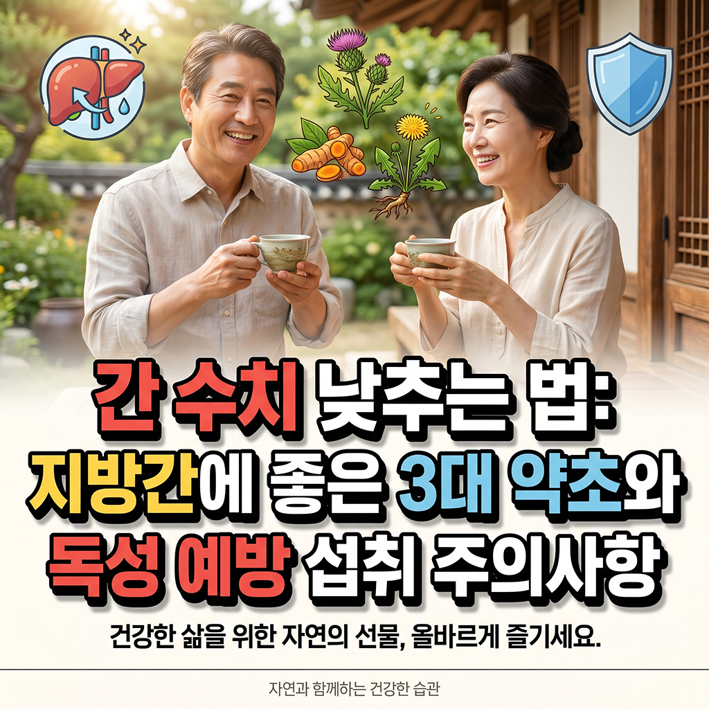 지방간에 좋은 3대 약초와 독성 막는 섭취 주의점