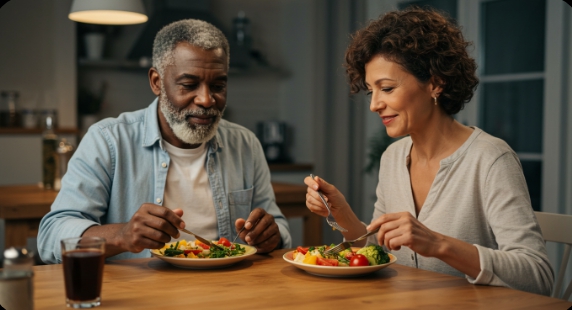 중년 이후 체중 증가를 막는 식사 전략