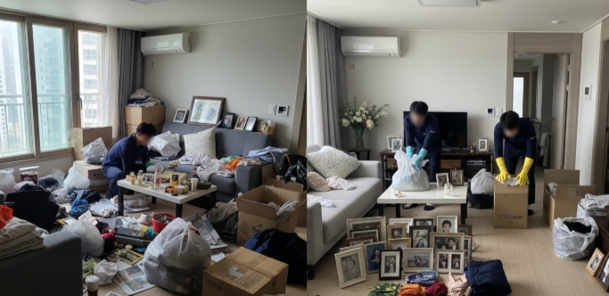 김제 고독사청소중