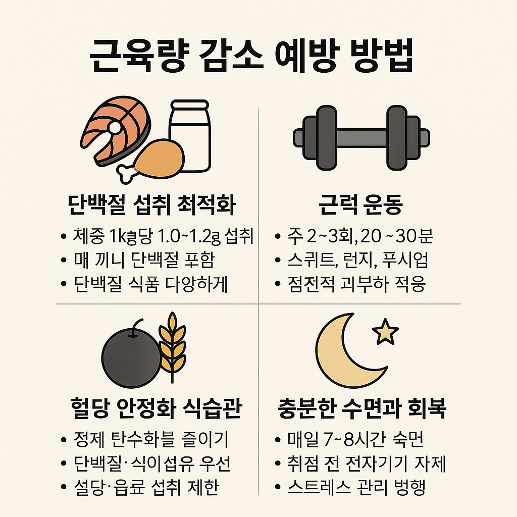 근육량 감소 예방 방법